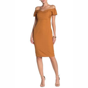 ONE ONE SIX‎ Off The Shoulder Yellow Dress Small